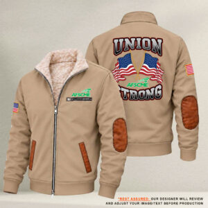 2026 AFSCME Union Labor-Union Strong Fleece Zip Jacket USS1001
